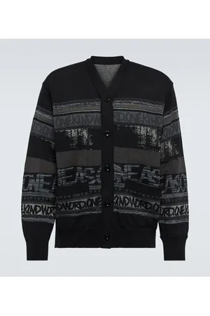 SACAI X Eric Haze cárdigan en jacquard de algodón