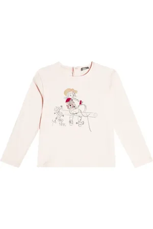 Il gufo Camiseta en jersey de algodón