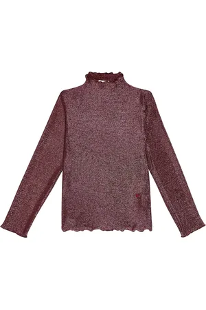 Bobo Choses Top de cuello alto con glitter