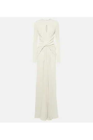 Elie saab Vestido de fiesta de jersey drapeado