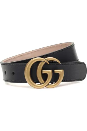 Gucci Cinturón de piel con GG