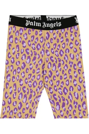 Palm Angels Shorts ciclistas con estampado animal