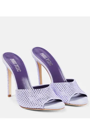 PARIS TEXAS Mules Holly de ante adornadas