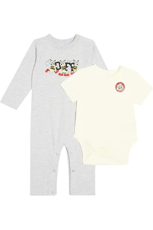 OFF-WHITE Bebé - set de mono y body de algodón