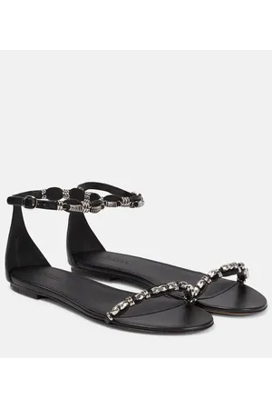 Isabel Marant Sandalias de piel adornada