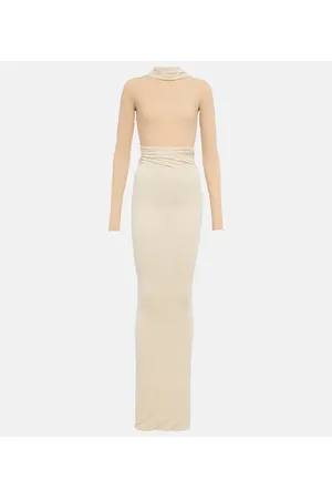 Maison Margiela Vestido largo de jersey deconstruido
