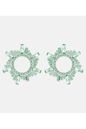 Amina Muaddi Pendientes Begum con cristales