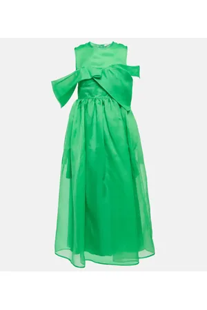 Cecilie Bahnsen Vestido midi Sidney de seda