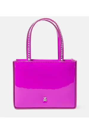 Amina Muaddi Tote Super Amini Gilda Mini de charol