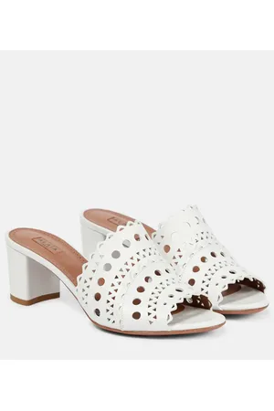 Alaïa Alaïa Sandalias de piel cortadas a láser