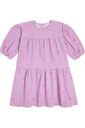 Stella McCartney Vestido de pana bordado