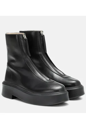 The Row Botines Zipped 1 de piel