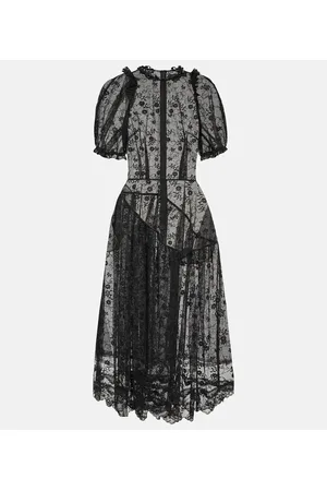 Simone Rocha Vestido midi de encaje