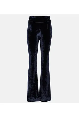 GALVAN Pantalones rectos de terciopelo