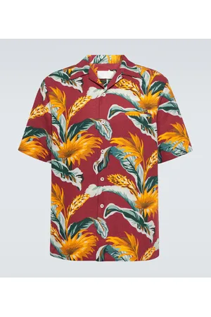 Maison Margiela Camisa bowling de lino y algodón