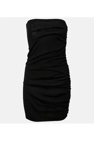 Isabel Marant Vestido corto de lana fruncida
