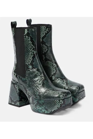 Dorothee Schumacher Botas Chelsea de piel estampada