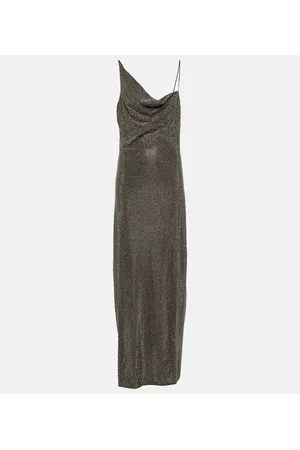 Stella McCartney Vestido largo asimétrico con adornos