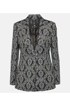 Etro Blazer de botonadura simple en jacquard