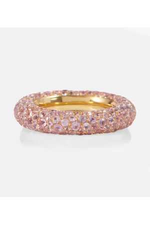 Octavia Elizabeth Anillo Blossom Bubble de oro de 18 ct con zafiros