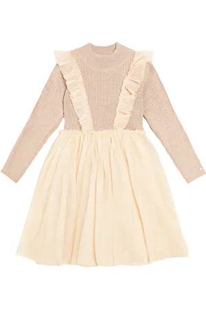 Donsje Vestido Flovos de punto y tul