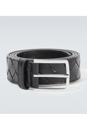 Bottega Veneta Cinturón de piel Intrecciato