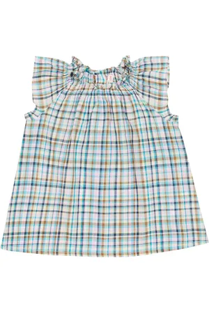 BONPOINT Bebé - blusa Ange de algodón a cuadros