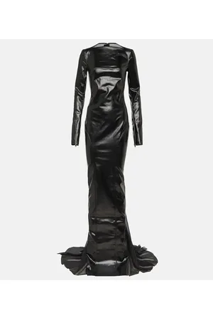 Rick Owens Vestido de fiesta de algodón revestido