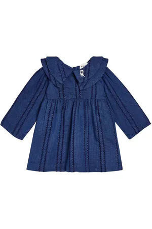 Bobo Choses Bebé - vestido de algodón a rayas con lúrex