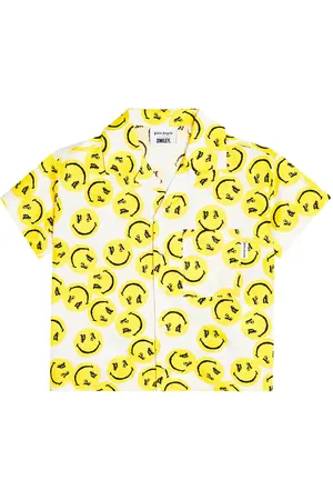 Palm Angels Camisa de algodón estampada