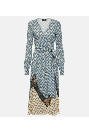 Etro Vestido midi de sablé floral