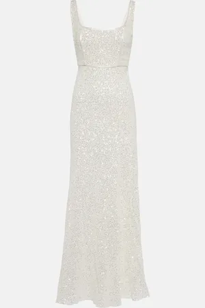 RIXO London Novia - vestido largo Megan con lentejuelas