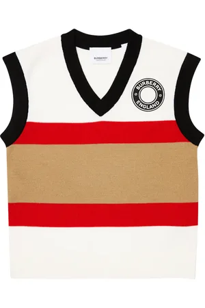 Burberry Chaleco de punto a rayas