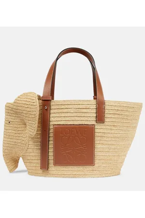 Loewe Bolso cesta Elephant Basket de rafia