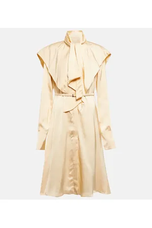 Jil Sander Vestido camisero de satén