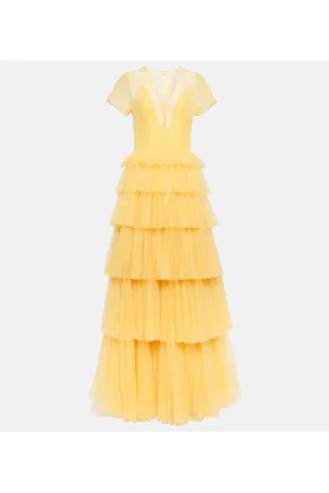 Costarellos Vestido de fiesta de tul con volantes