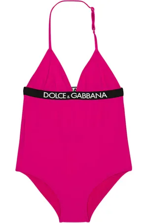 Dolce & Gabbana Bañador halter con logo