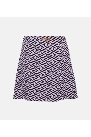 VERSACE Minifalda La Greca de tiro alto