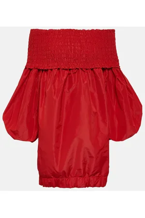 Patou Vestido corto de crepé fruncido