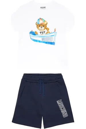 Moschino Set de camiseta y shorts de algodón