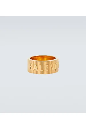 Balenciaga Anillo Force Striped con logo