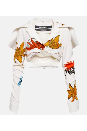 Jacquemus Camisa La Chemise Meio estampada