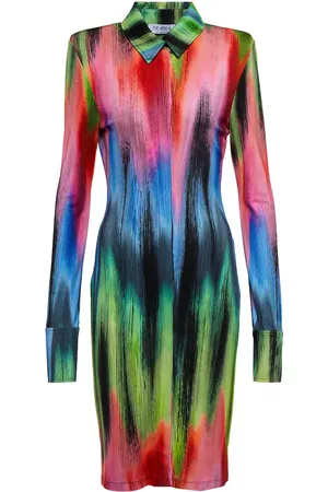 The Attico Vestido camisero Elton estampado