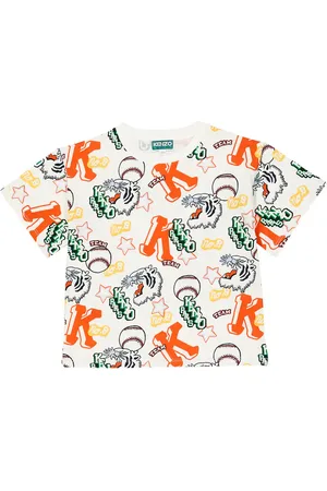 Kenzo Camiseta en jersey de algodón estampada