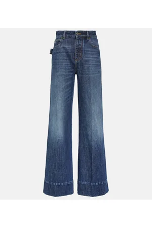 Bottega Veneta Jeans anchos de tiro alto