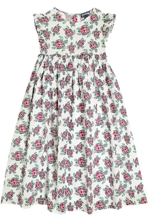 Vilebrequin Vestido de algodón estampado