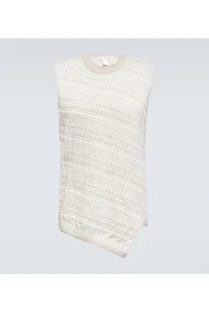 Comme des Garçons Comme des Garçons Shirt Chaleco en punto intarsia de lana
