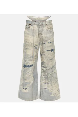 Acne Studios Jeans anchos Repair de tiro medio