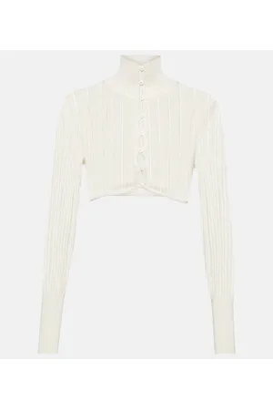 Alaïa Alaïa Cárdigan cropped de punto acanalado