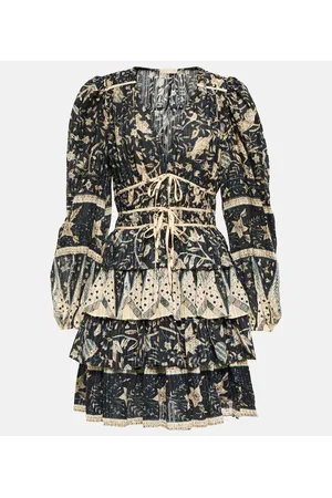 ULLA JOHNSON Vestido corto Nina en mezcla de algodón